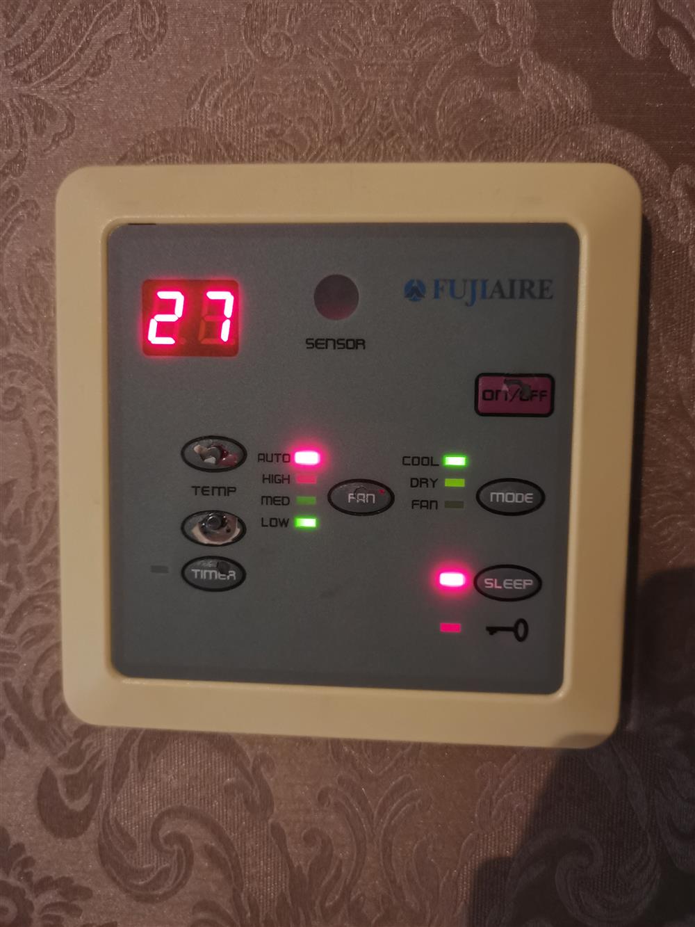 Panel de control de A/C